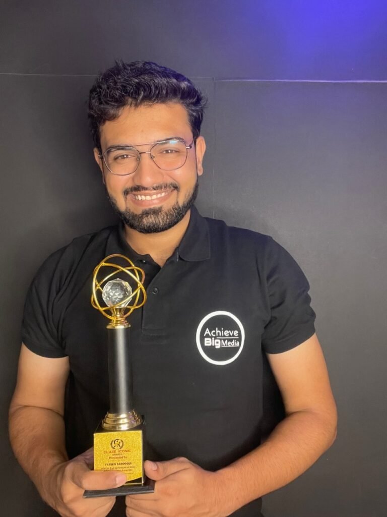 The Newest Edition of the Glaze Iconic Awards features Fateen Farooqui as one of the top 20 Entrepreneurs of 2022