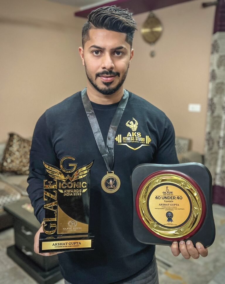 Provide Holistic Fitness Approach of Akshat Gupta Earns Him Glaze Iconic Award.