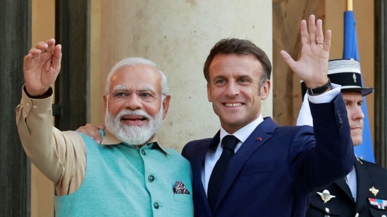 “PM Modi and President Macron Forge Strong Indo-French Partnership in Joint Briefing”