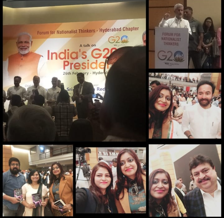 Author and Unique Thought Leader Srilekha Kaluvakunta receives the invite for Nationalist Thinkers Meeting held in Hyderabad during India's G20 Presidency event