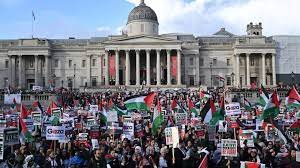 Thousands March Across Europe and Iran, Calling for Ceasefire in Gaza