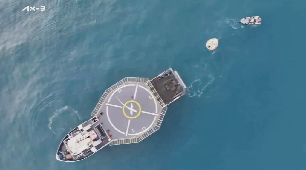 SpaceX Dragon Carrying Axiom-3 Astronauts Safely Returns to Earth