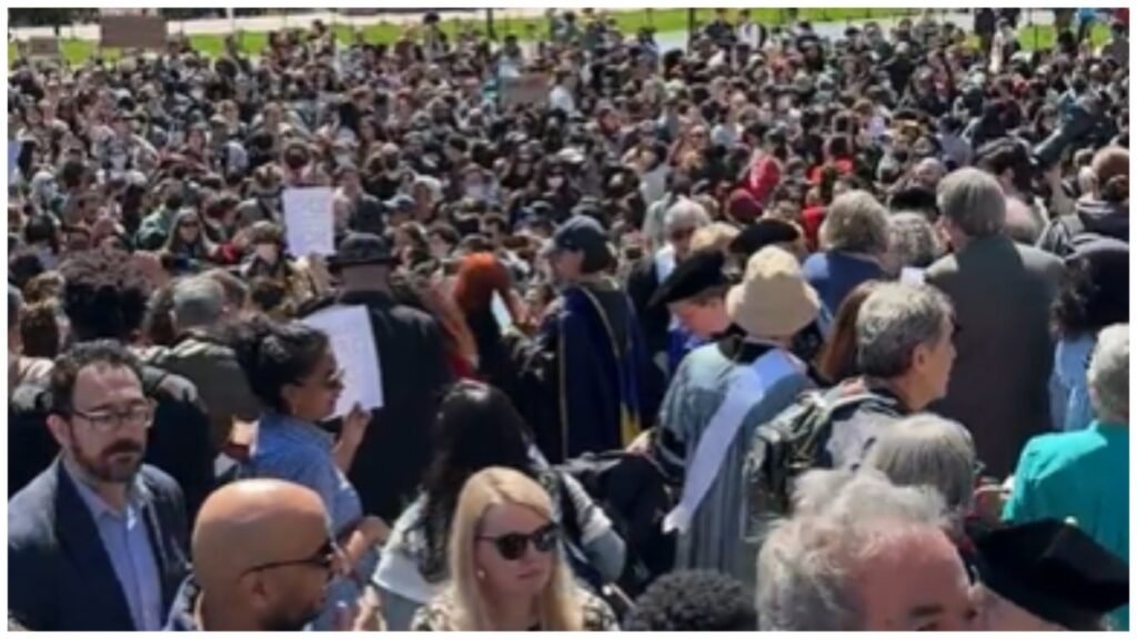 Massive Faculty Walkout at Columbia University Following Student Arrests at Pro-Palestinian Protests