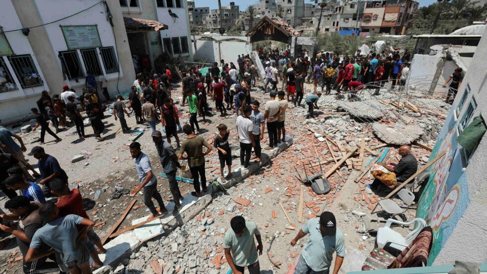 Israeli Strike on Gaza School Kills at Least 30, Wounds Over 100