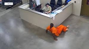 
"Disturbing Footage Shows Arizona Inmate Crawling Towards Female Side to Assault Woman"