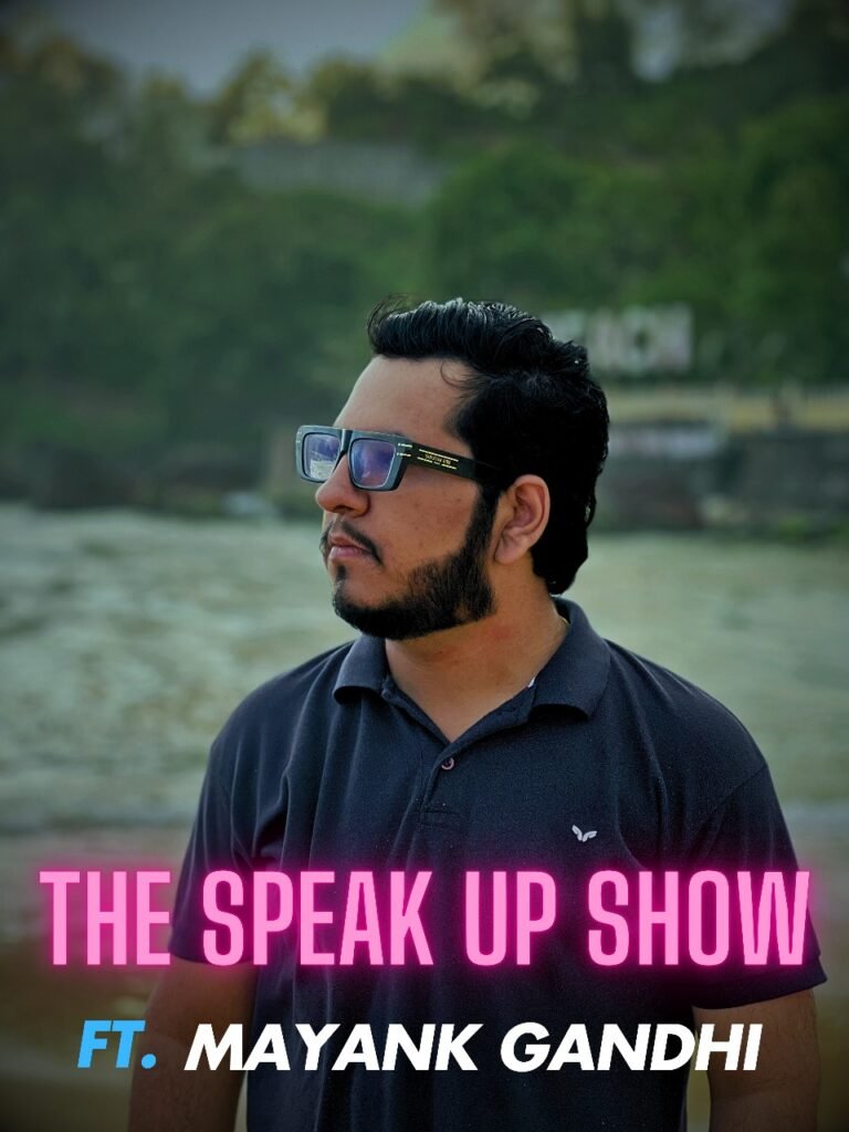 Mayank Gandhi Part of chat show Speak Up by award winning film director Vipin Agnihotri