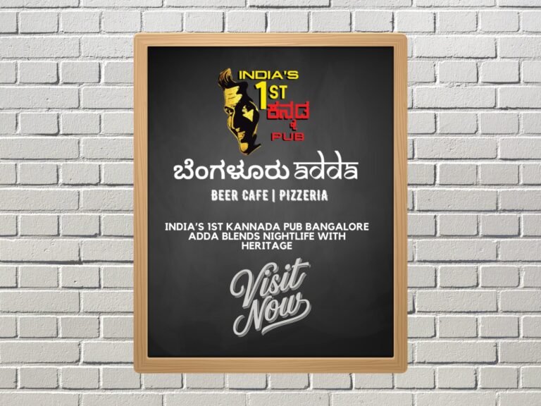 India’s 1st Kannada Pub Bangalore Adda Stands Out on New BEL Road